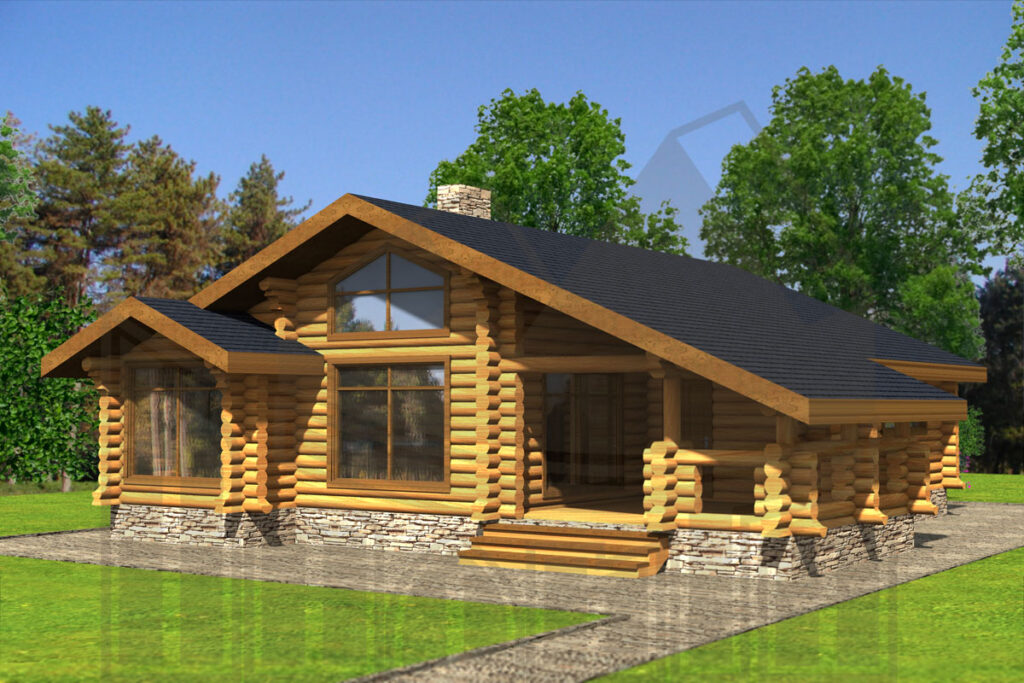 Фото 53 — Баня из оцилиндрованного бревна: строительство