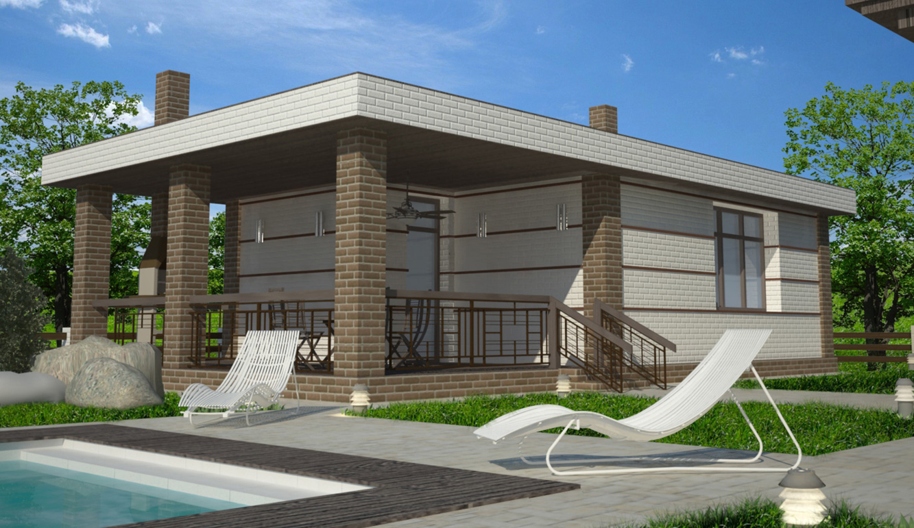 Фото 58 — Строительство бани из красного кирпича