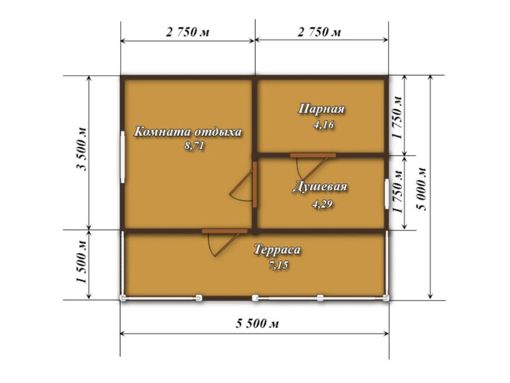 Баня из бруса: особенности строительства