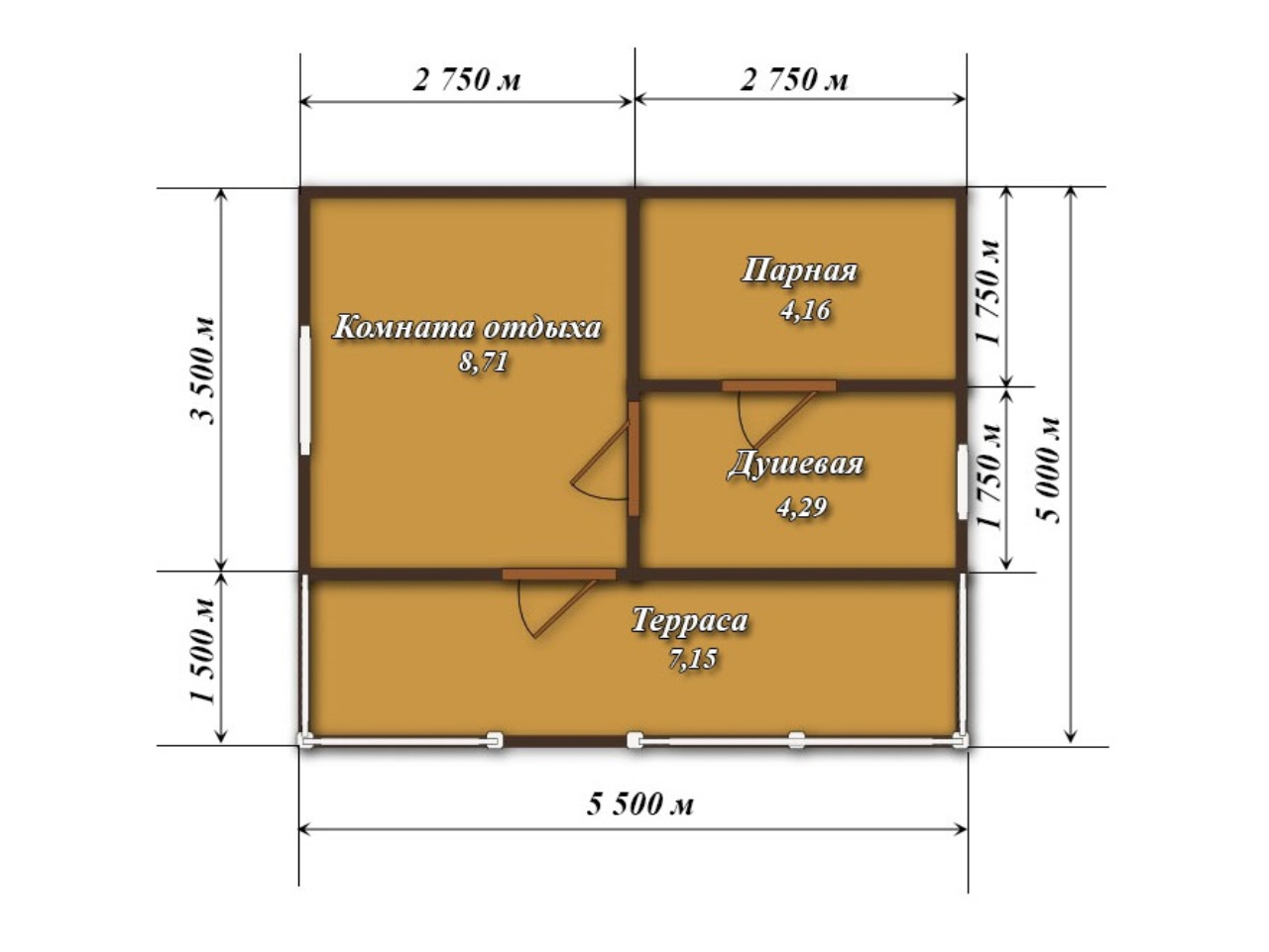 Фото 12 — Баня из бруса: особенности строительства